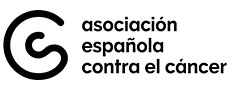 Logo de la Asociación Española Contra el Cáncer en blanco y negro
