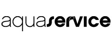 Logo de Aquaservice en blanco y negro