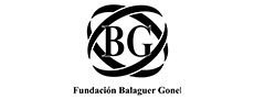 Logo de la Fundación Balaguer Gonei en blanco y negro