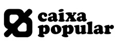 Logo de Caixa Popular en blanco y negro