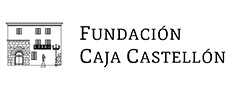 Logo de Fundación Caja Castellón en blanco y negro