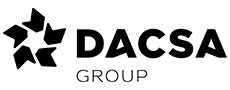 Logo de Dacsa Group en blanco y negro