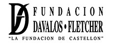 Logo de la Fundación Davalos Fletcher en blanco y negro