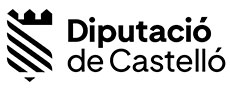 Logo de la Diputació de Castelló en blanco y negro