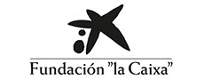 Logo de la Fundación "la Caixa" en blanco y negro