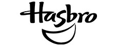 Logo de Hasbro en blanco y negro