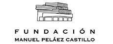 Logo de la Fundación Manuel Peláez Castillo en blanco y negro